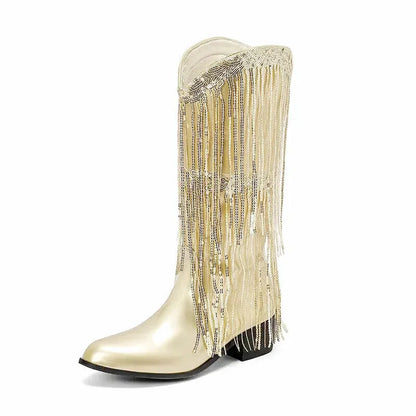 TAMMIE Cowgirl Boots - Yehaw | Gold - Yehaw