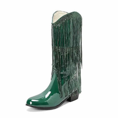 TAMMIE Cowgirl Boots - Yehaw | Green - Yehaw