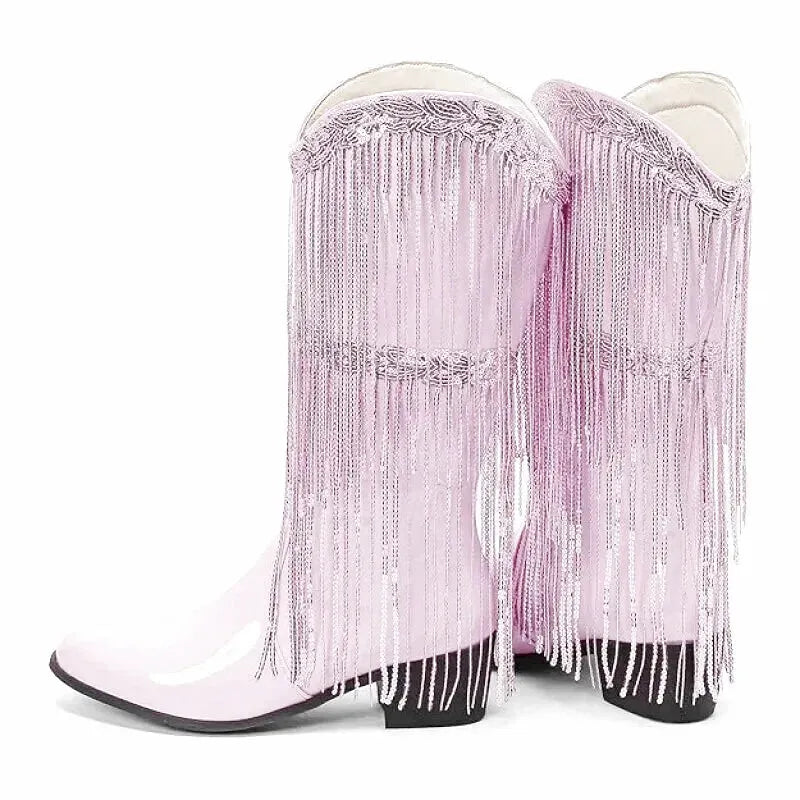 TAMMIE Cowgirl Boots - Yehaw | Pink - Yehaw