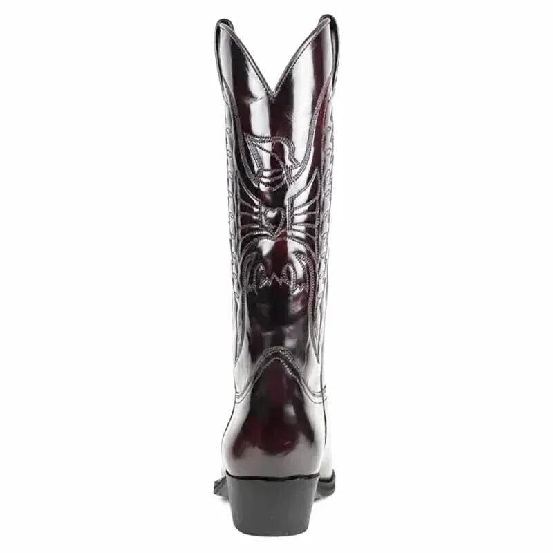 TEDDY Mens Cowboy Boots - Yehaw | Dark Brown - Yehaw