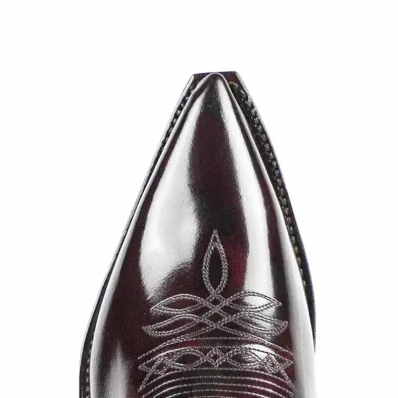 TEDDY Mens Cowboy Boots - Yehaw | Dark Brown - Yehaw