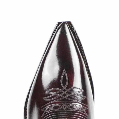 TEDDY Mens Cowboy Boots - Yehaw | Dark Brown - Yehaw