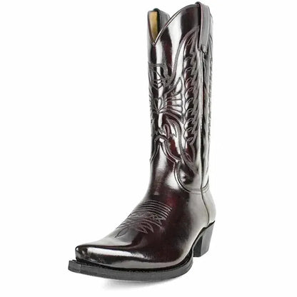TEDDY Mens Cowboy Boots - Yehaw | Dark Brown - Yehaw