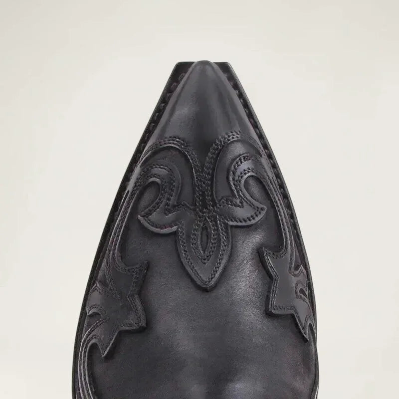 TOMMY Mens Cowboy Boots - Yehaw | Black - Yehaw