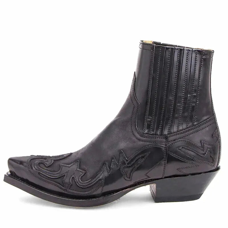 TOMMY Mens Cowboy Boots - Yehaw | Black - Yehaw