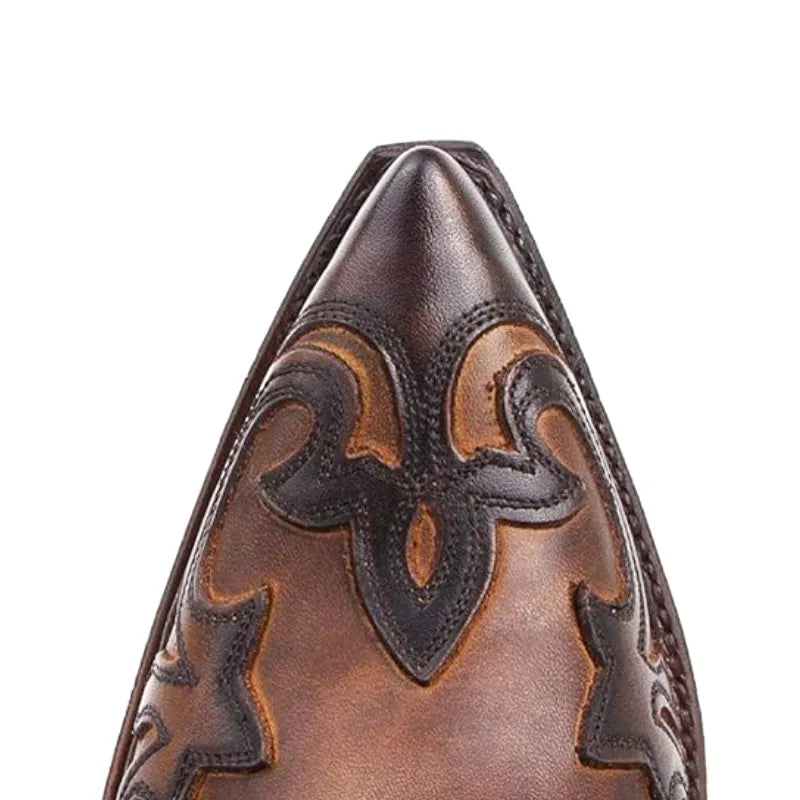 TOMMY Mens Cowboy Boots - PU Leather | Bold Design & Fit - Yehaw