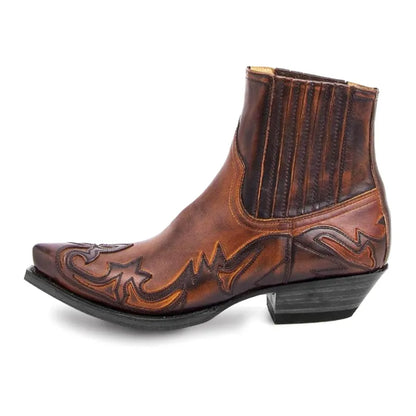 TOMMY Mens Cowboy Boots - PU Leather | Bold Design & Fit - Yehaw