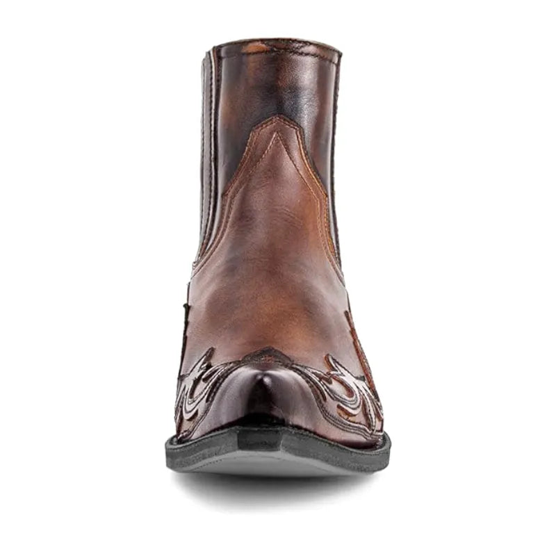 TOMMY Mens Cowboy Boots - PU Leather | Bold Design & Fit - Yehaw