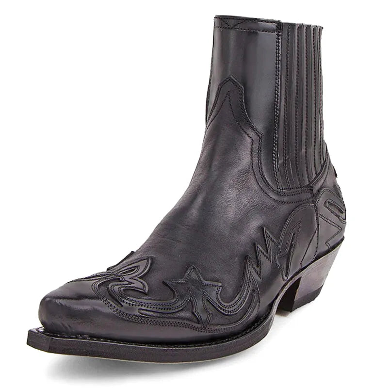 TOMMY Mens Cowboy Boots - PU Leather | Bold Design & Fit - Yehaw