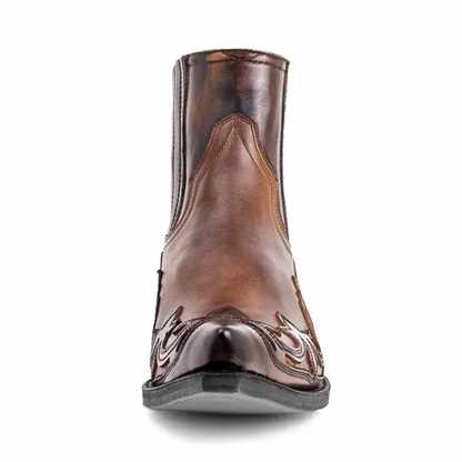 TOMMY Mens Cowboy Boots - Yehaw | Brown - Yehaw