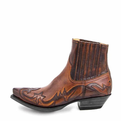 TOMMY Mens Cowboy Boots - Yehaw | Brown - Yehaw