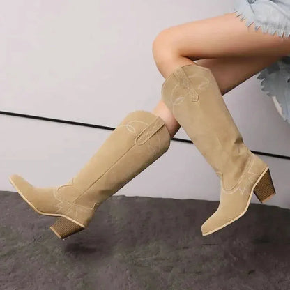 VERA Cowgirl Boots - Yehaw | Beige - Yehaw