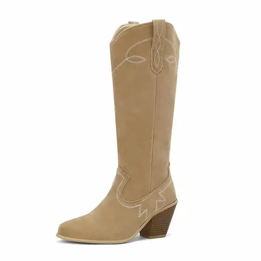 VERA Cowgirl Boots - Yehaw | Beige - Yehaw 